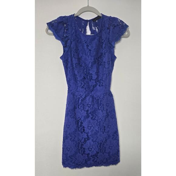 Signature 8 Dresses & Skirts - Womens Signature 8 cobalt blue lace dress. Size small